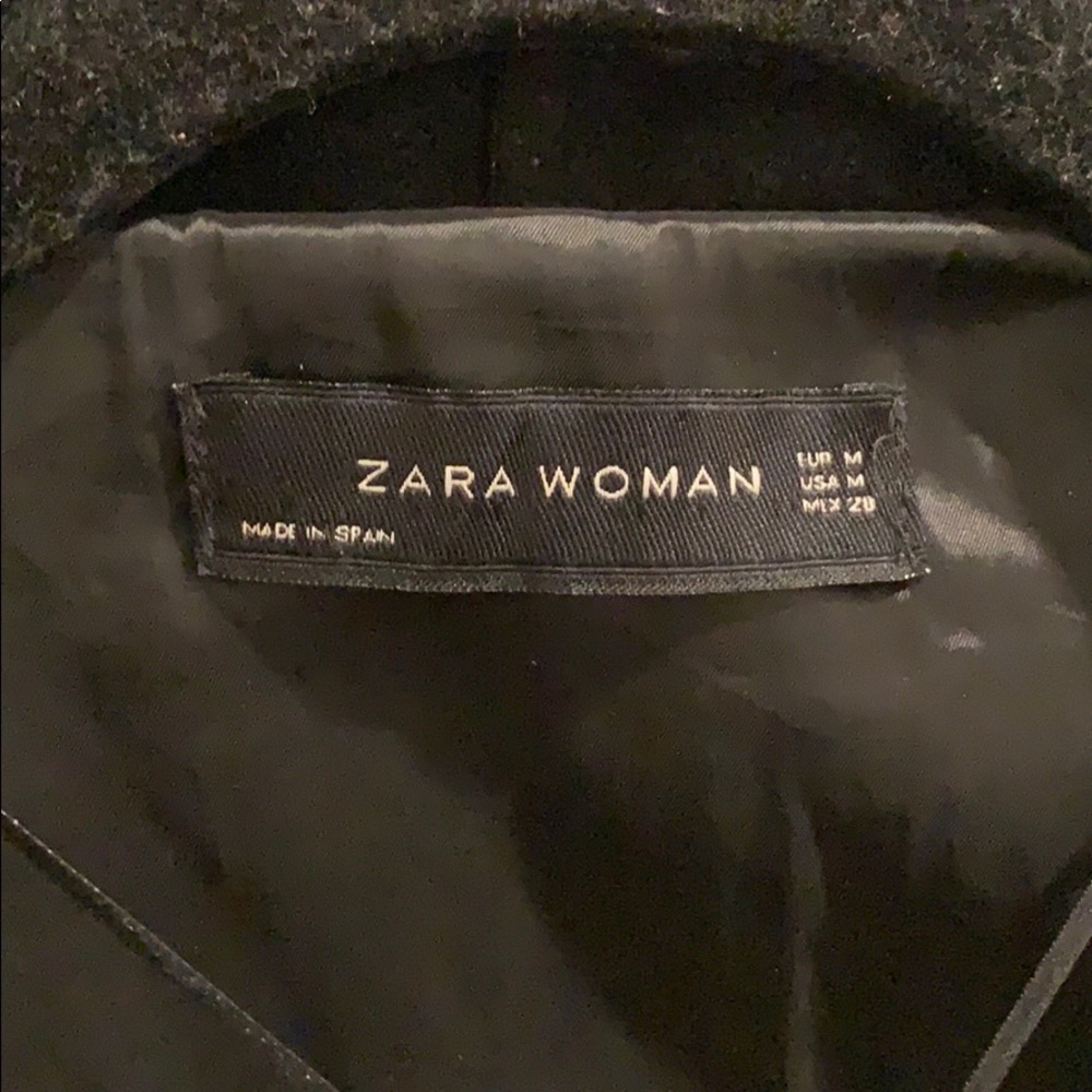 Zara Waterfall Coat in Black - Picture 7 of 8